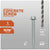 Concrete screw with drill bit specifications on a gray background