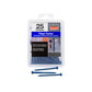 1/4"-2-1/4" Strong-Tie Hex Head Titen Turbo Screw Anchor, Blue Zinc, Pkg 25