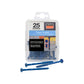 1/4" x 3-3/4" Strong-Tie Flat Head Titen Turbo Screw Anchor, Blue Zinc, Pkg 25