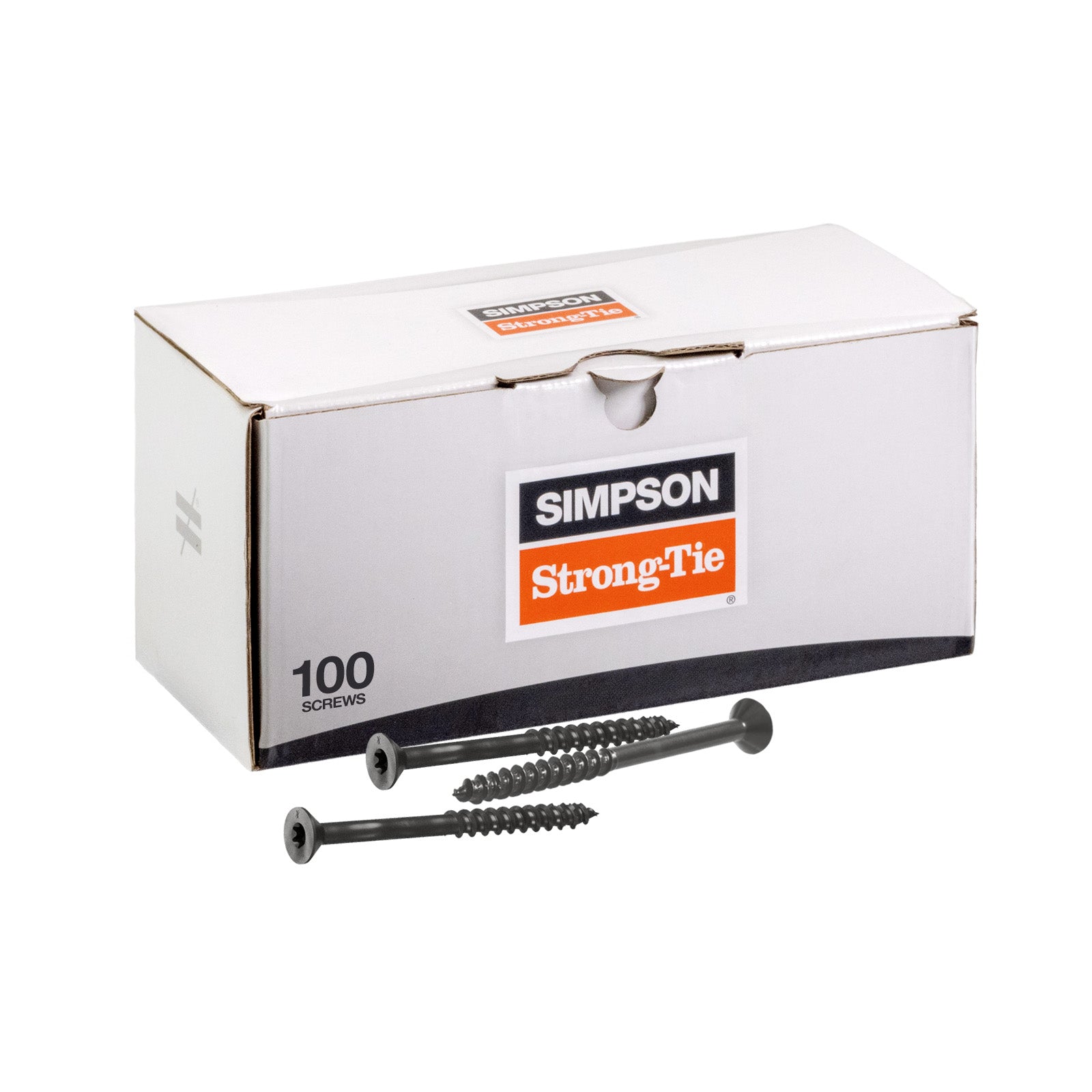 1/4" x 3-1/4" Strong-Tie Trim Head Titen Turbo Screw Anchor, Bronze Zinc, Pkg 100