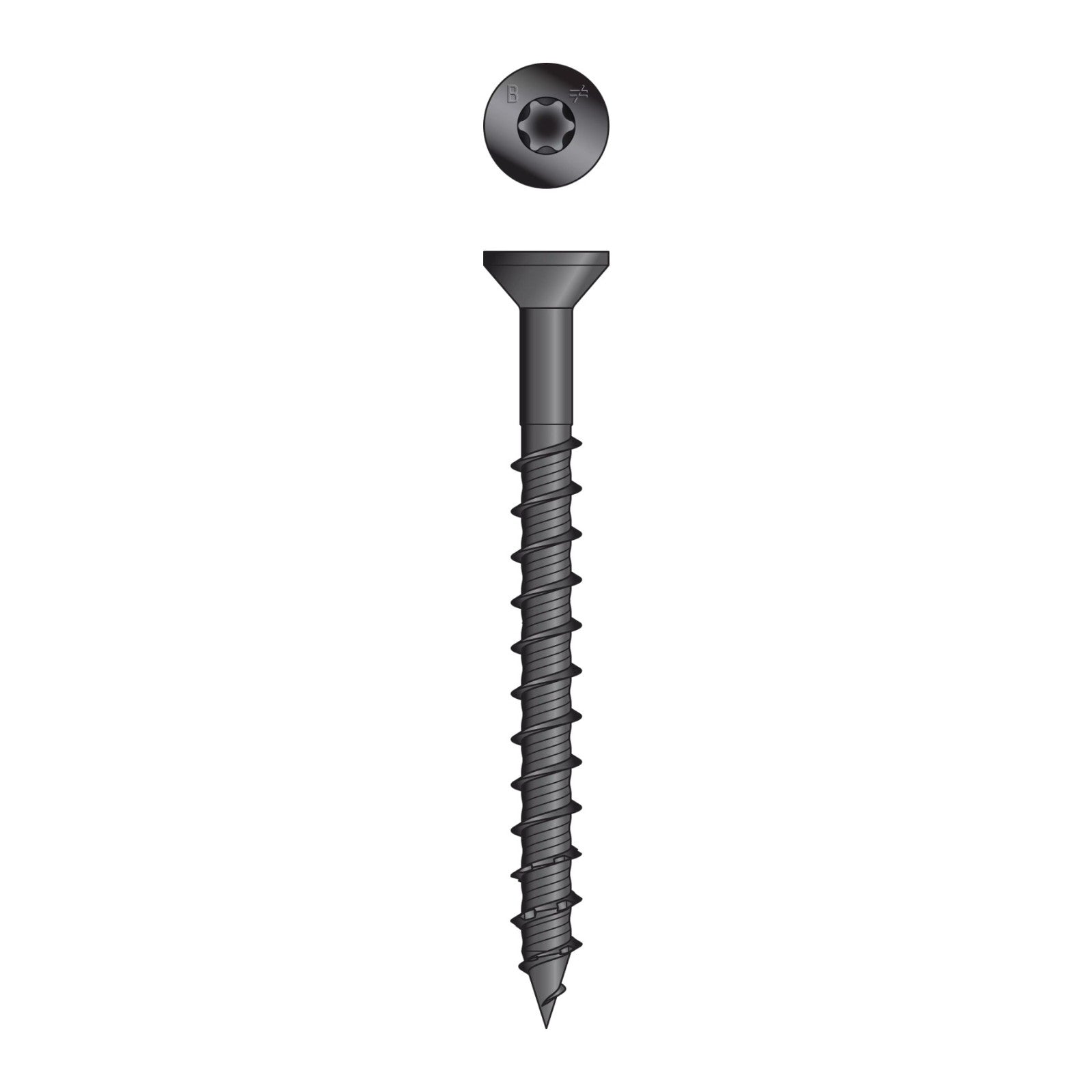 Simpson Flat Head Titen Turbo Black concrete anchor screw