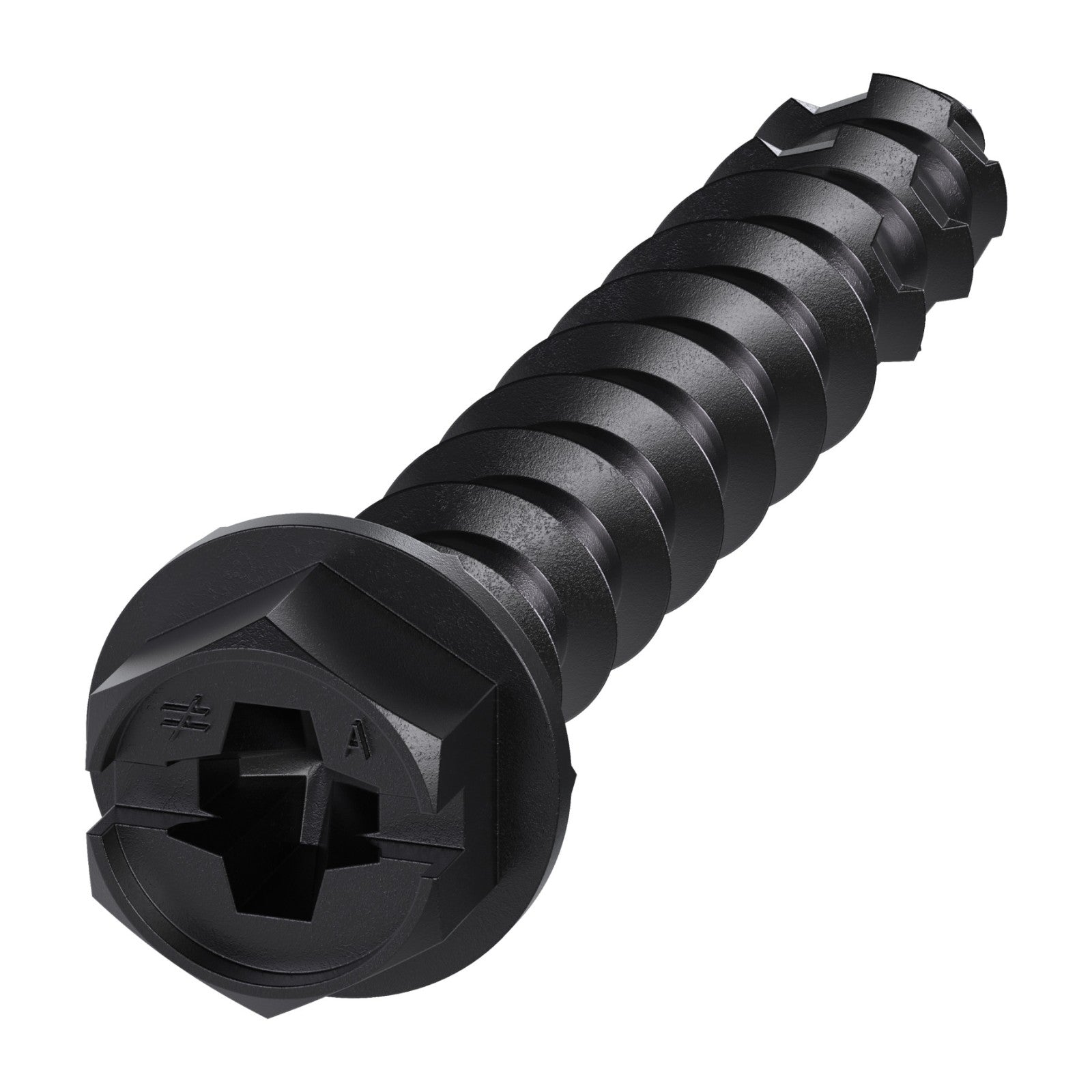 Simpson Hex Head Titen Turbo Black concrete anchor screw