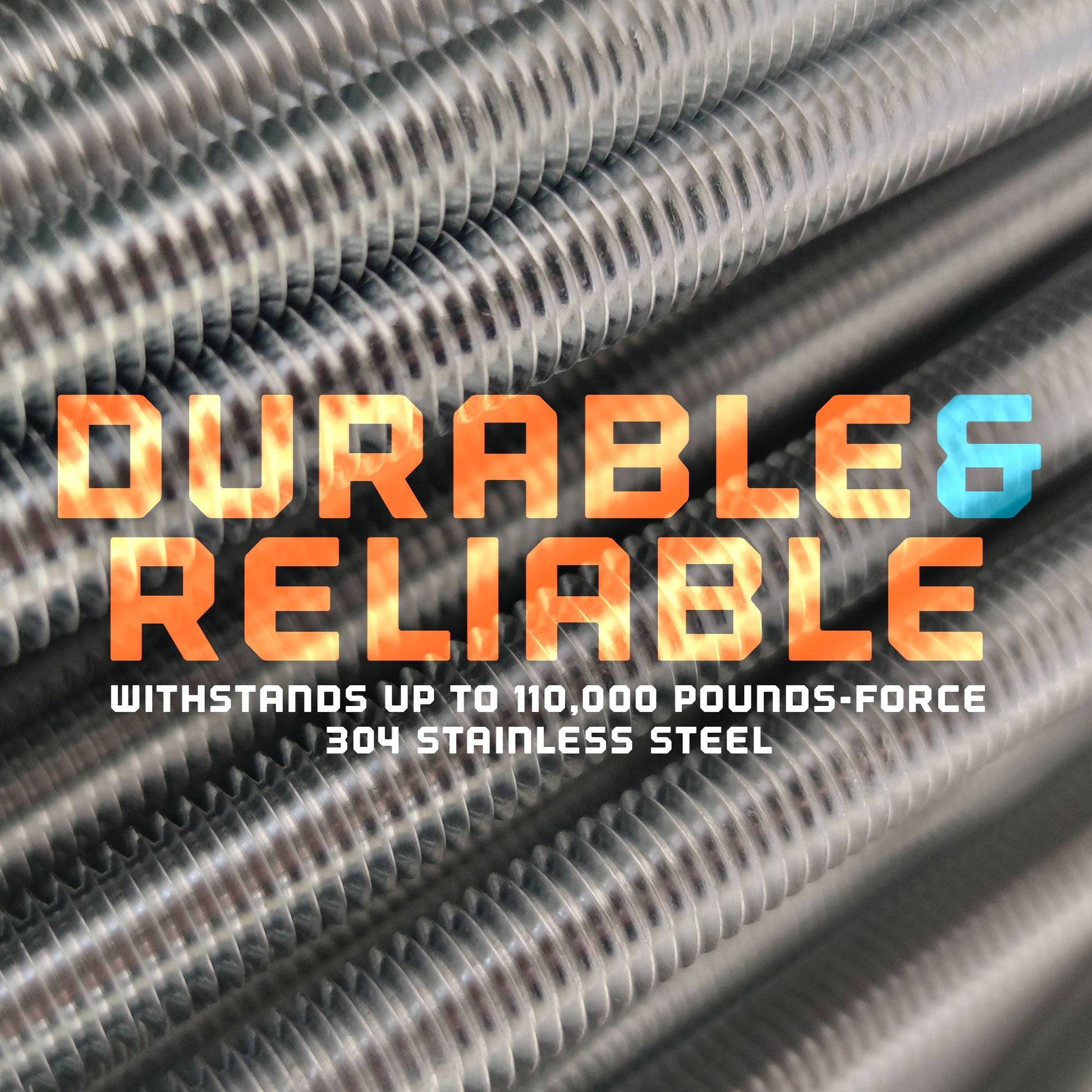 1"-8 x 2' 304 Stainless Steel Threaded Rod - Durable & Reliable