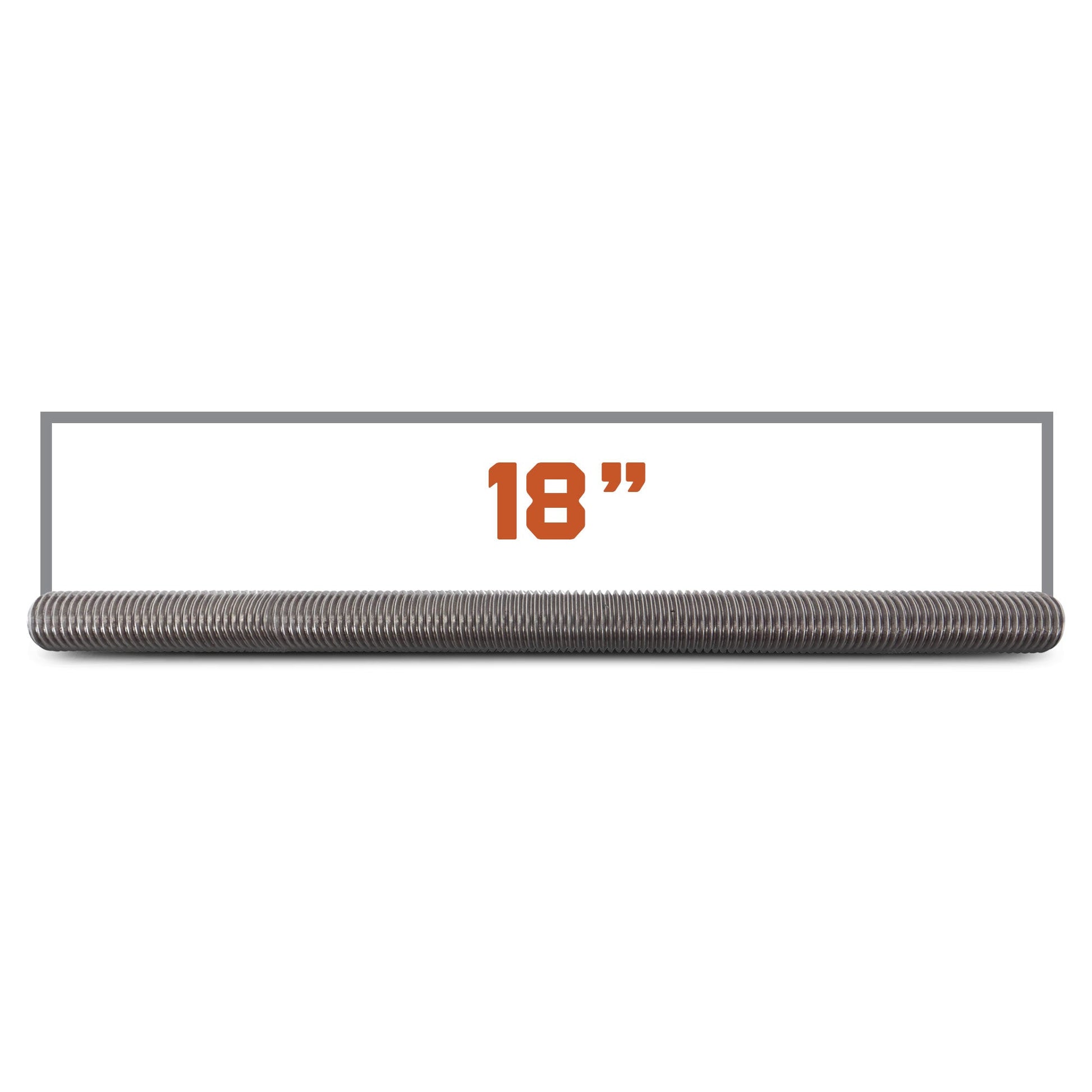 3/4"-10 x 1.5' 304 Stainless Steel Threaded Rod - Length