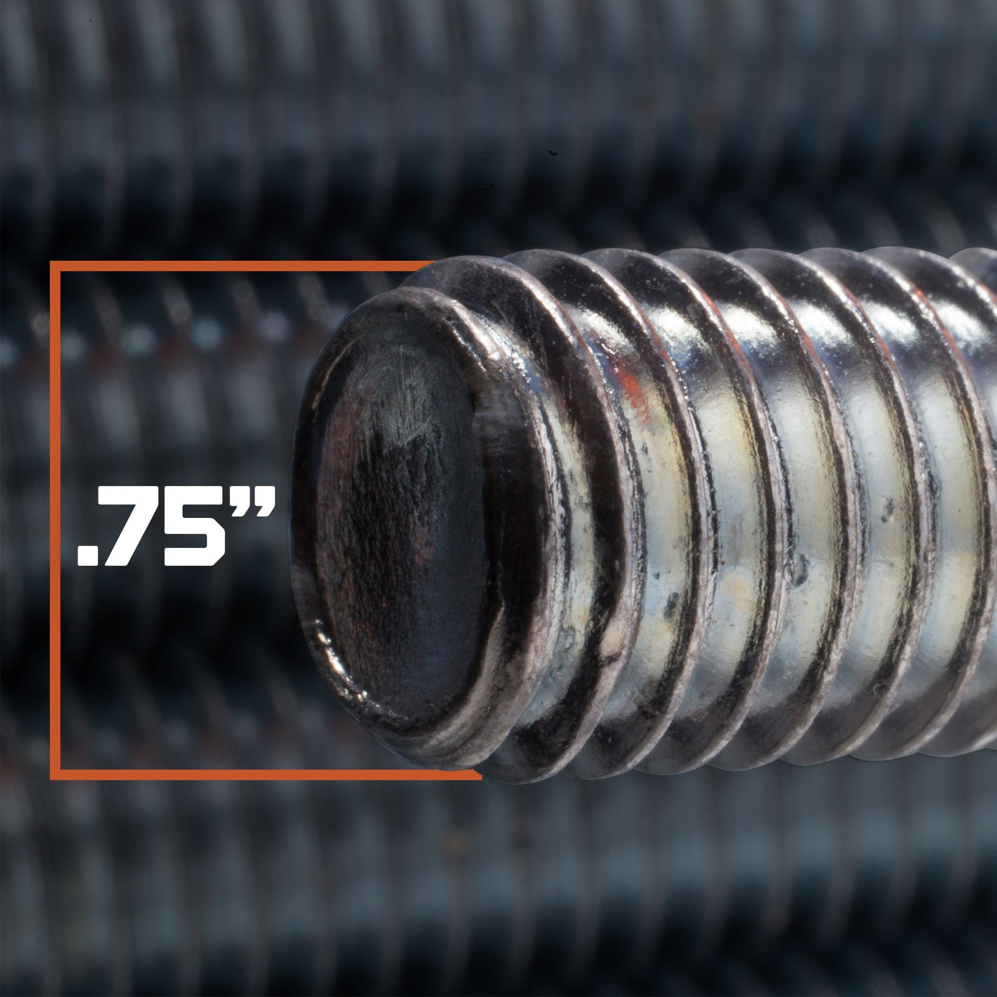 3/4"-10 x 2' 304 Stainless Steel Threaded Rod - Diameter