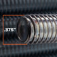 3/8"-16 x 1' 304 Stainless Steel Threaded Rod - Diameter
