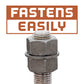 3/8"-16 x 1' 304 Stainless Steel Threaded Rod - Fastens Easily