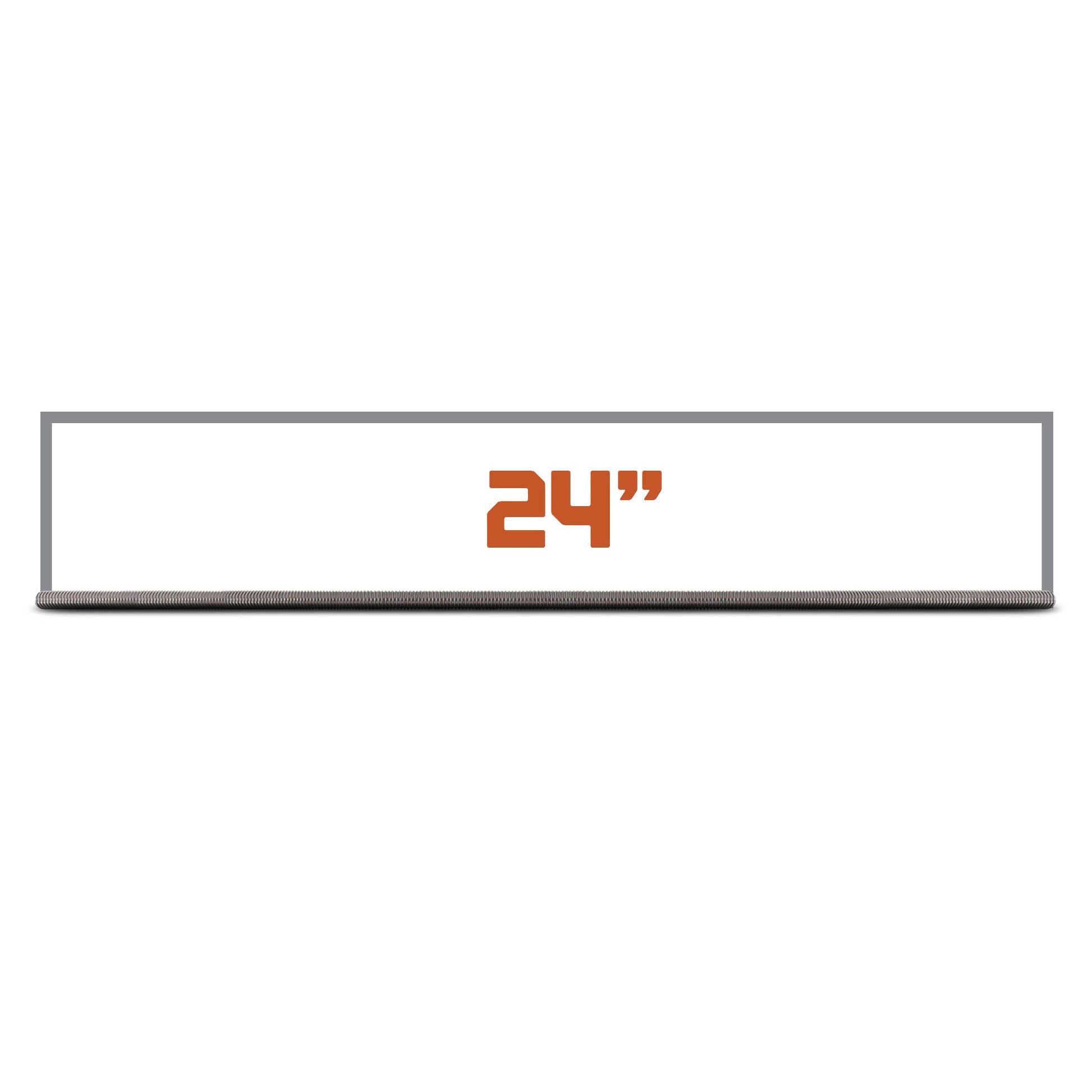 3/8"-16 x 2' 304 Stainless Steel Threaded Rod - Length