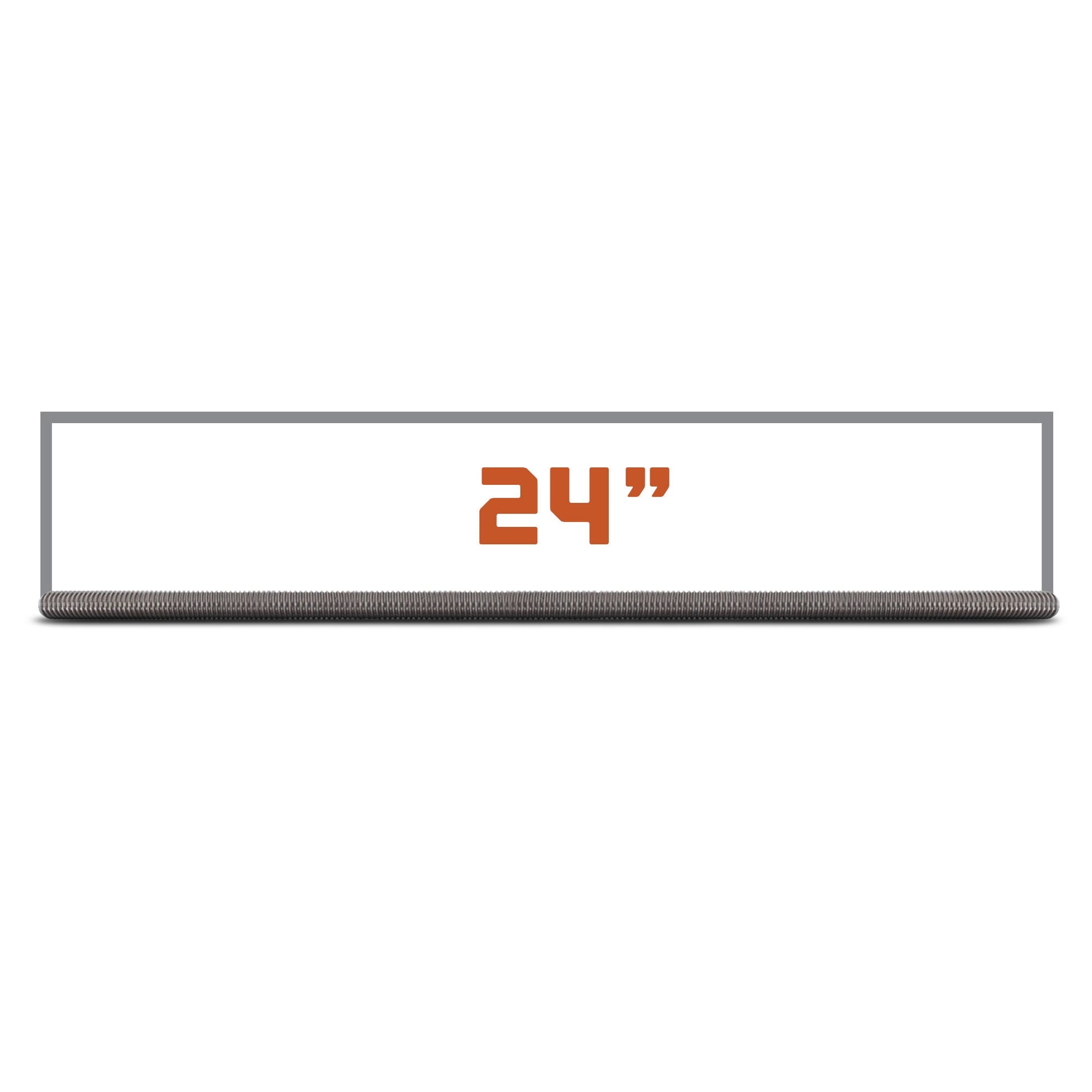 5/8"-11 x 2' 304 Stainless Steel Threaded Rod - Length