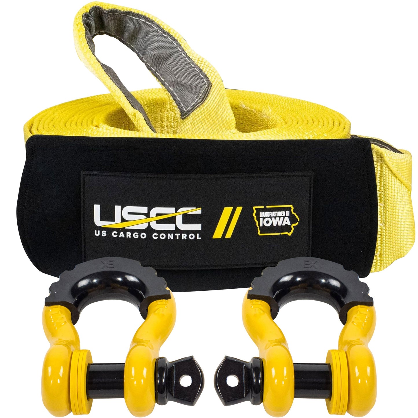 Heavy Duty Tow Strap Recovery Kit | 4" x 30'