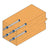 Wooden retaining cap with glued in threaded rod embedded in it on a white background
