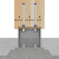 glued in threaded rod into concrete column slab