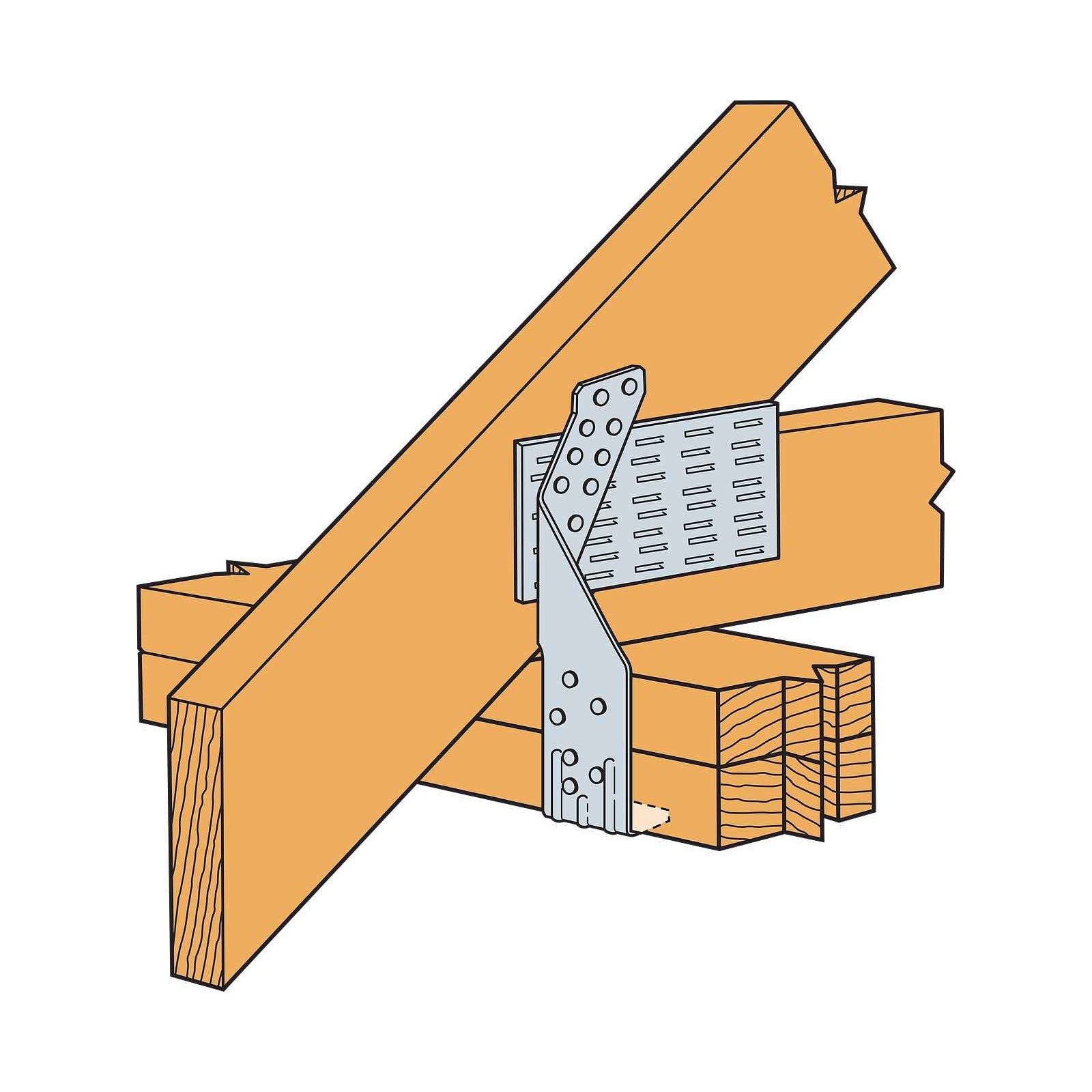 Simpson TSP Stud Plate Tie - G90 Galvanized installation