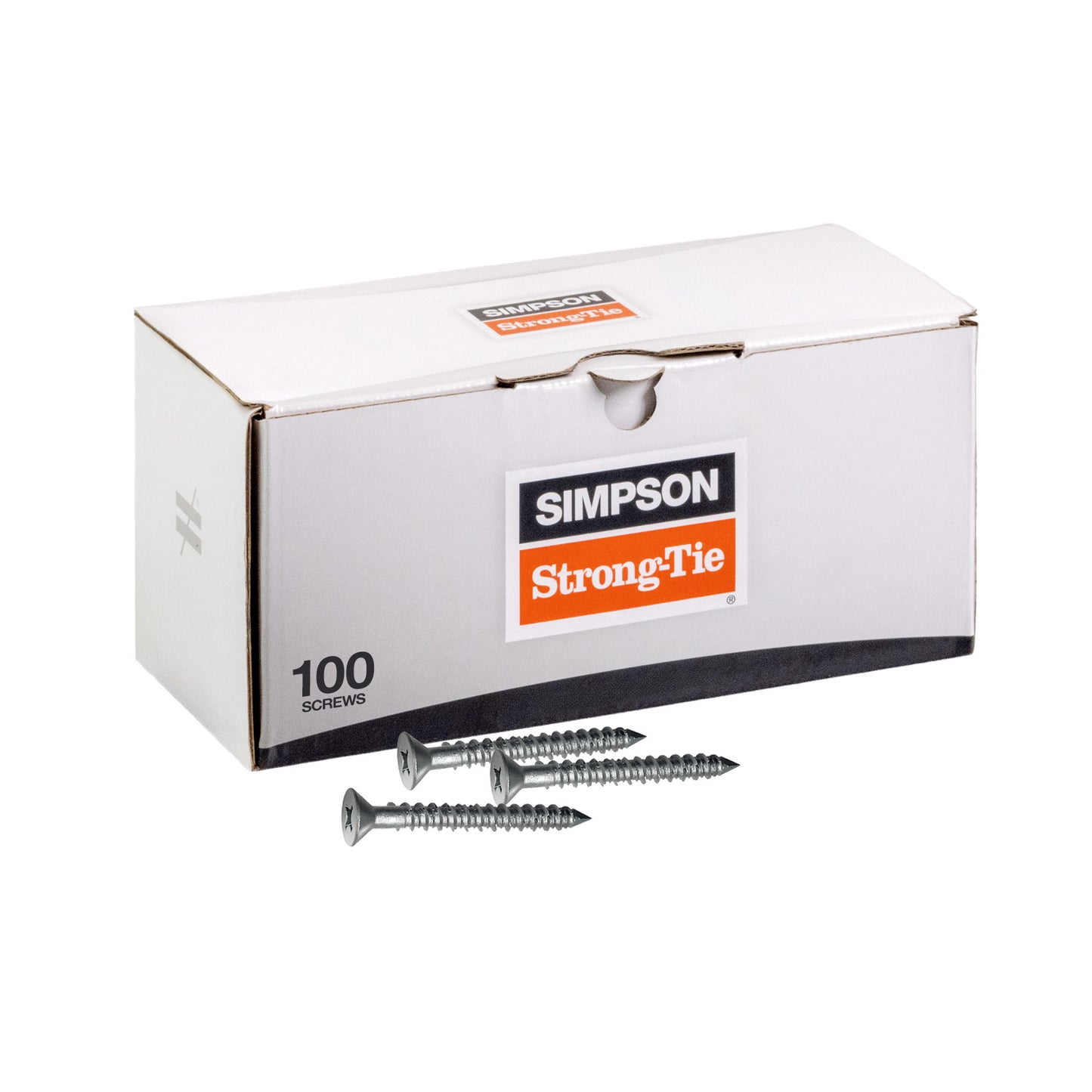 1/4" x 1-3/4" Strong-Tie Phillips Flat Head Titen Screw, 410 Stainless Steel, Pkg 100