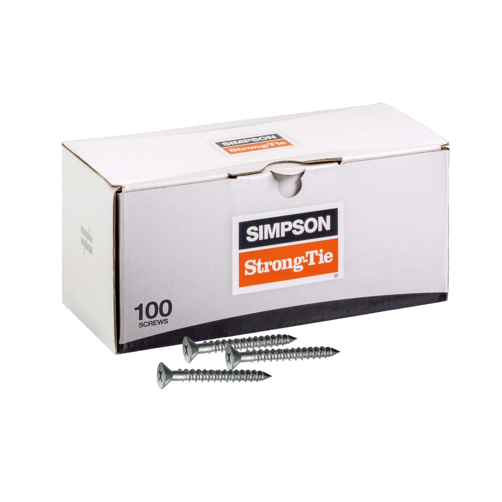 1/4" x 1-3/4" Strong-Tie Phillips Flat Head Titen Screw, 410 Stainless Steel, Pkg 100