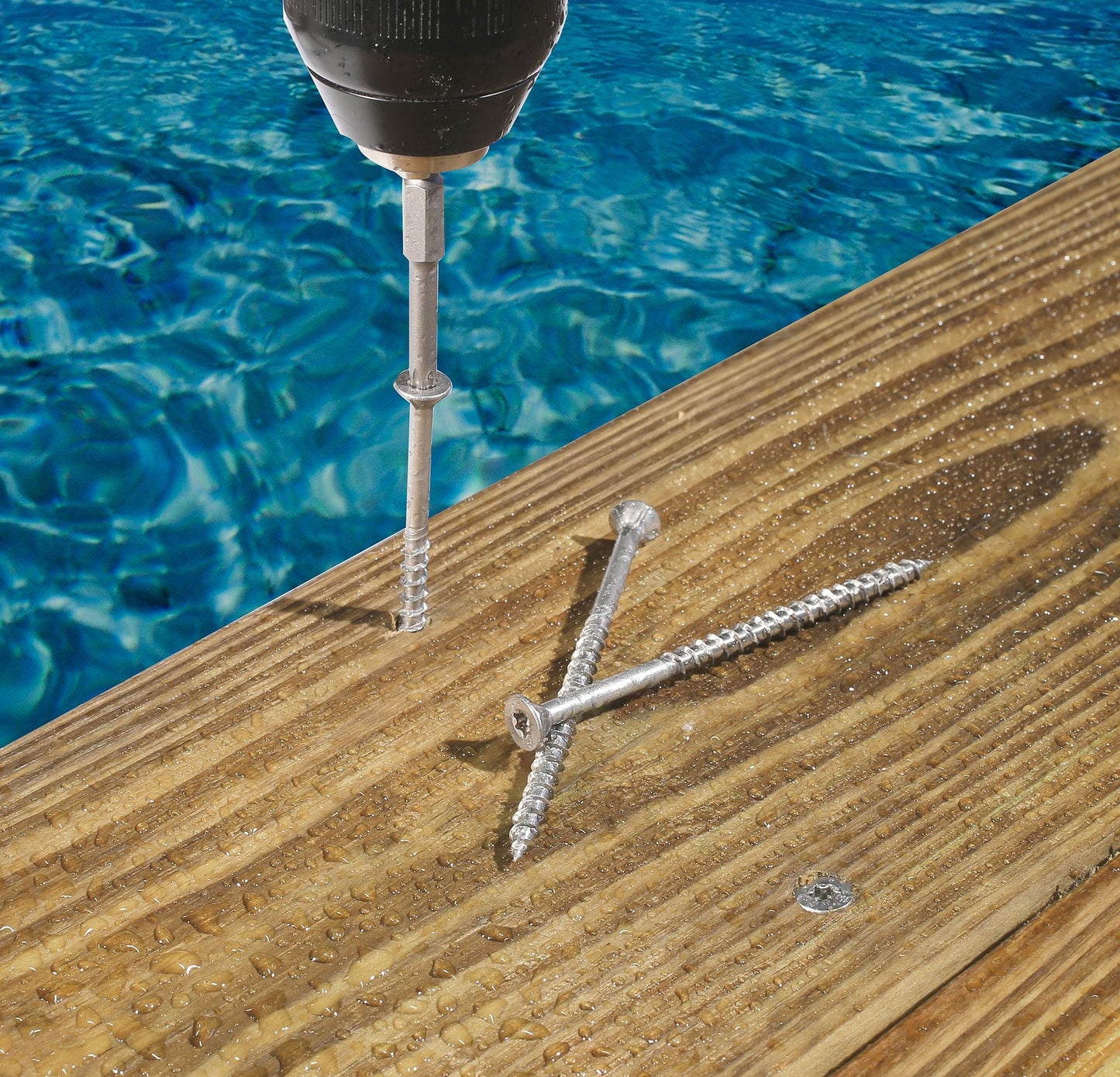 Trim-Head Wood Decking Screw 6-Lobe Drive - Marine Installation