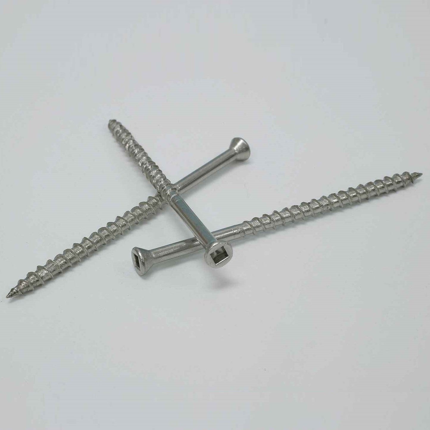 Trim Head Wood Screws - 305 Stainless Steel - Square Drive Shown