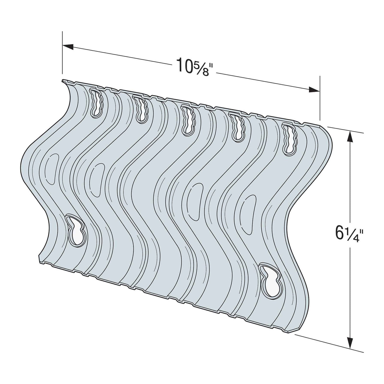 Simpson URFP-SDS3-B Universal Retrofit Foundation Plate Illustration