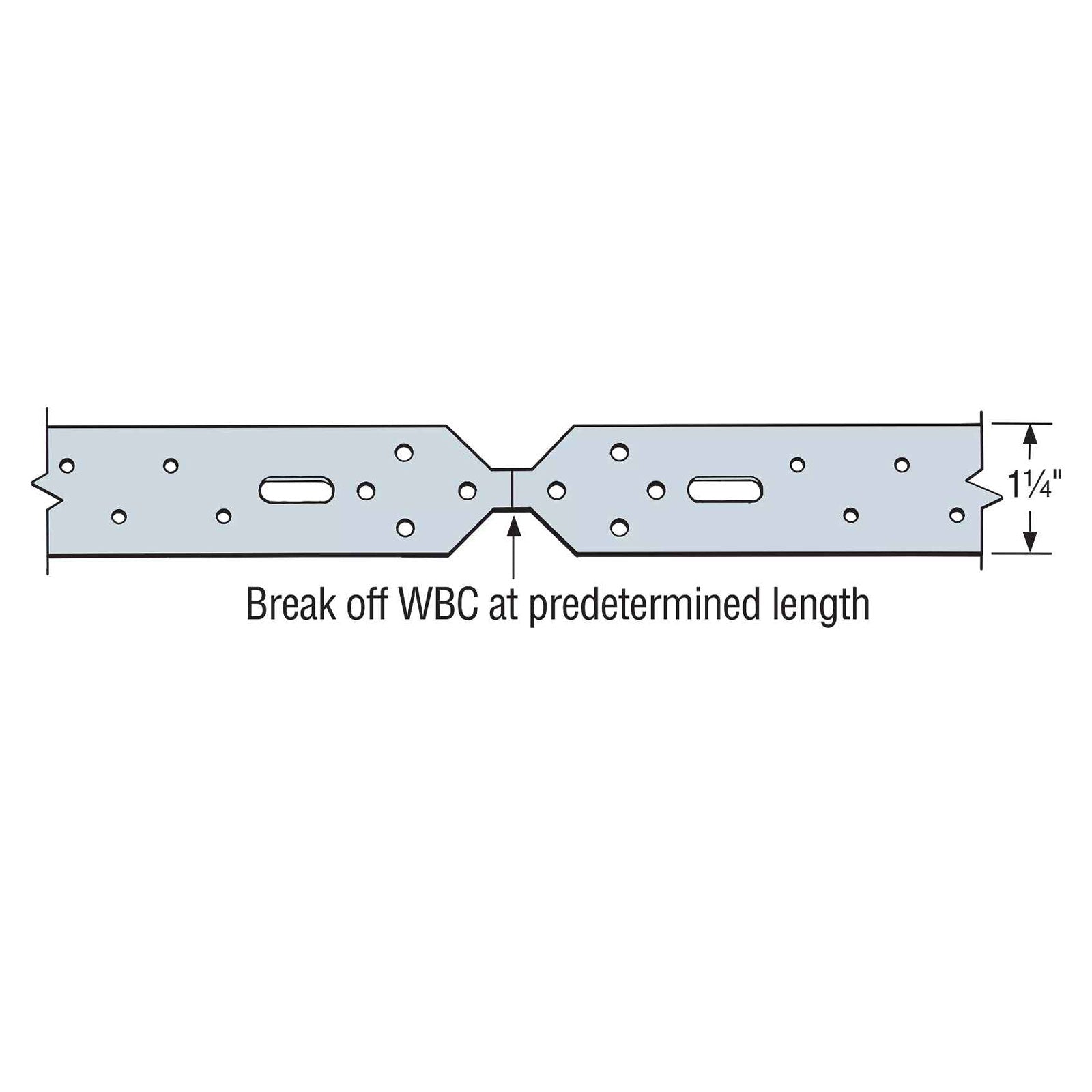 Simpson WB126C Coiled Wall Bracing Illustration