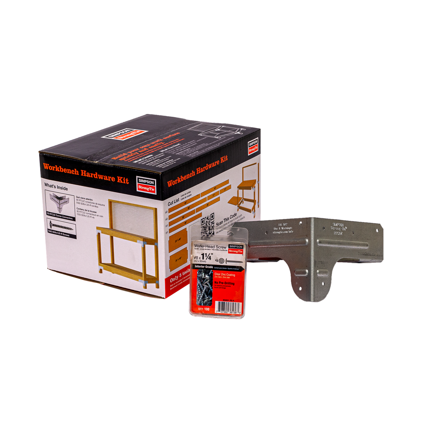 Simpson WBSK Workbench and Shelving Hardware DIY Kit