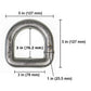 1" Weldable D-Ring - 47,000 lbs. BS | 50-Pack