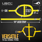 Adjustable Wheel Net w/ 2" Top Strap, Twisted Snap Hook & Ratchet w/ Snap Hook - 4 pack