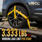 Adjustable Wheel Net w/ 2" Top Strap, Twisted Snap Hook & Ratchet w/ Snap Hook