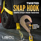 Adjustable Wheel Net w/ 2" Top Strap, Twisted Snap Hook & Ratchet w/ Snap Hook