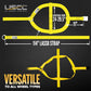Yellow Adjustable Tow Dolly Strap with 2" Top Strap and Flat Hook - 2 pack