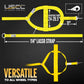 Yellow Adjustable Tow Dolly Strap with 4" Top Strap and Twisted Snap Hook