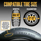 Wheel Net 2" Tire Holder w/ Ratchet Strap & Flat Snap Hooks - 4 Pack