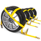 Wheel Net 2" Tire Holder w/ Ratchet Strap & Flat Snap Hooks - 4 Pack