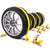 Car Carrier Wheel Strap w/ Swivel Hooks & Ratchet - 4 Pack