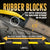 Car Carrier Wheel Strap w/ Swivel Hooks & Adj. Rubber Blocks & Ratchet - 4 Pack