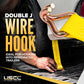 Car Carrier Tire Wheel Strap w/ Wire Hooks & Ratchet - 4 Pack