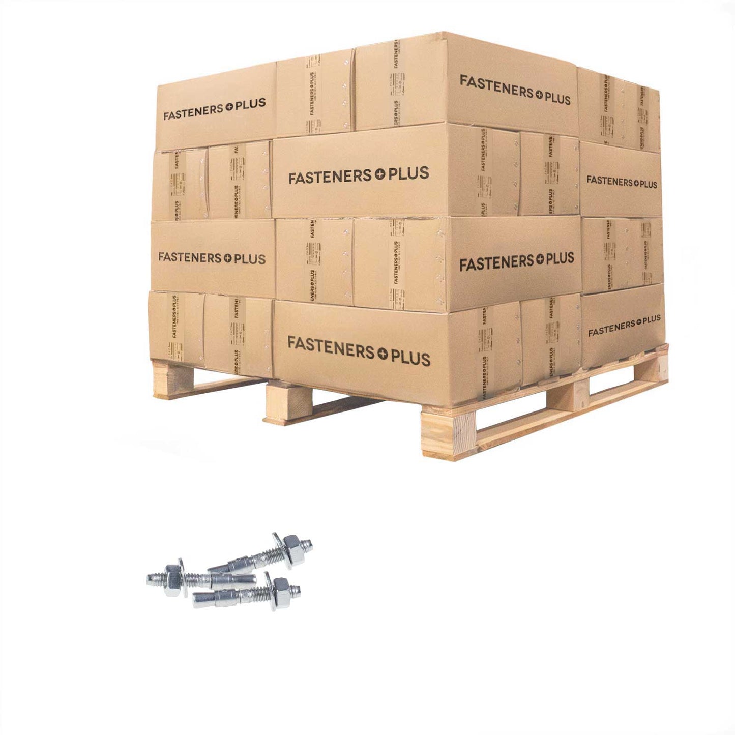 Red Head 1/4" x 1-3/4" Trubolt Wedge Anchor - Zinc | Qty. 27,000 (Pallet)