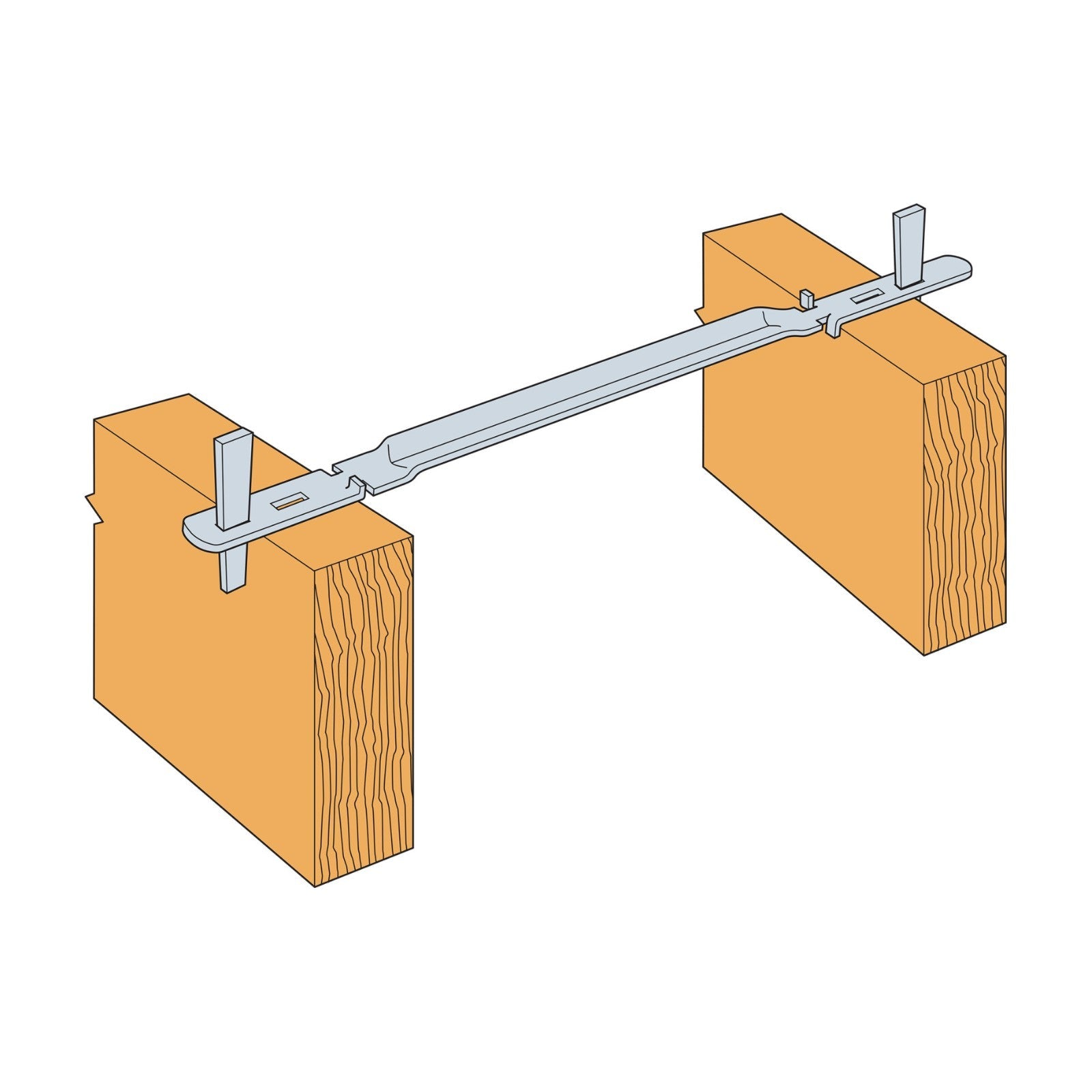 Simpson WT10 Wedge Form Tie installation