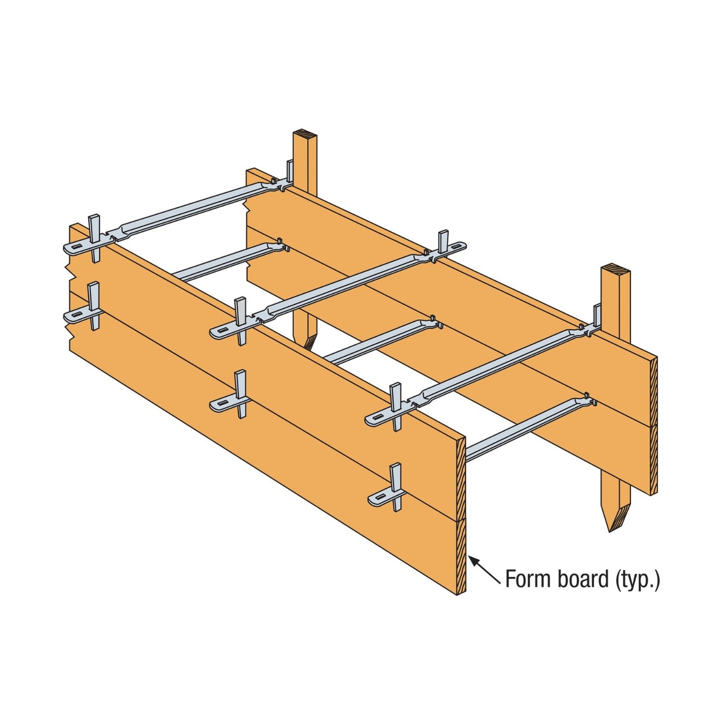 Simpson WT10 Wedge Form Tie installation