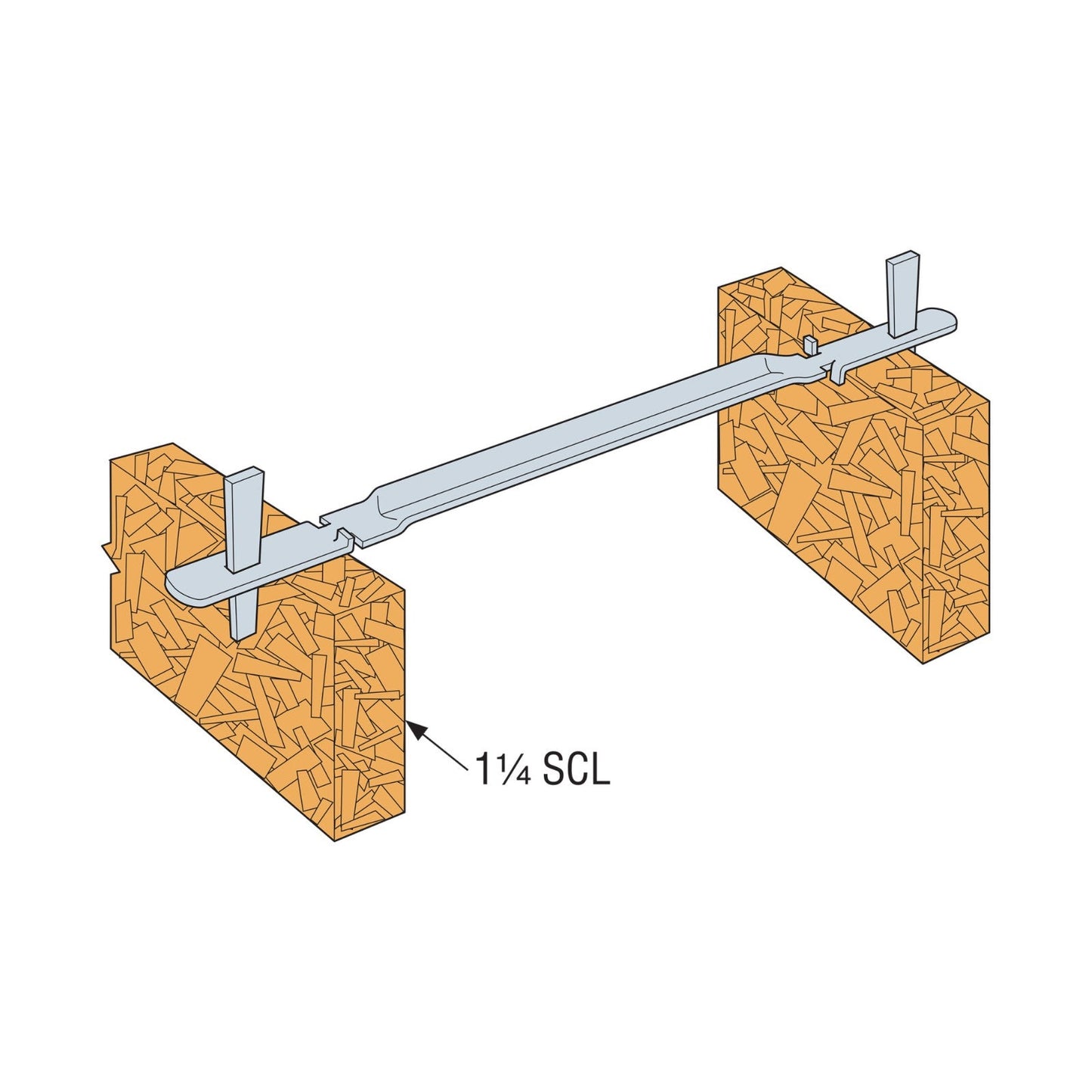 Simpson WT10 Wedge Form Tie installation