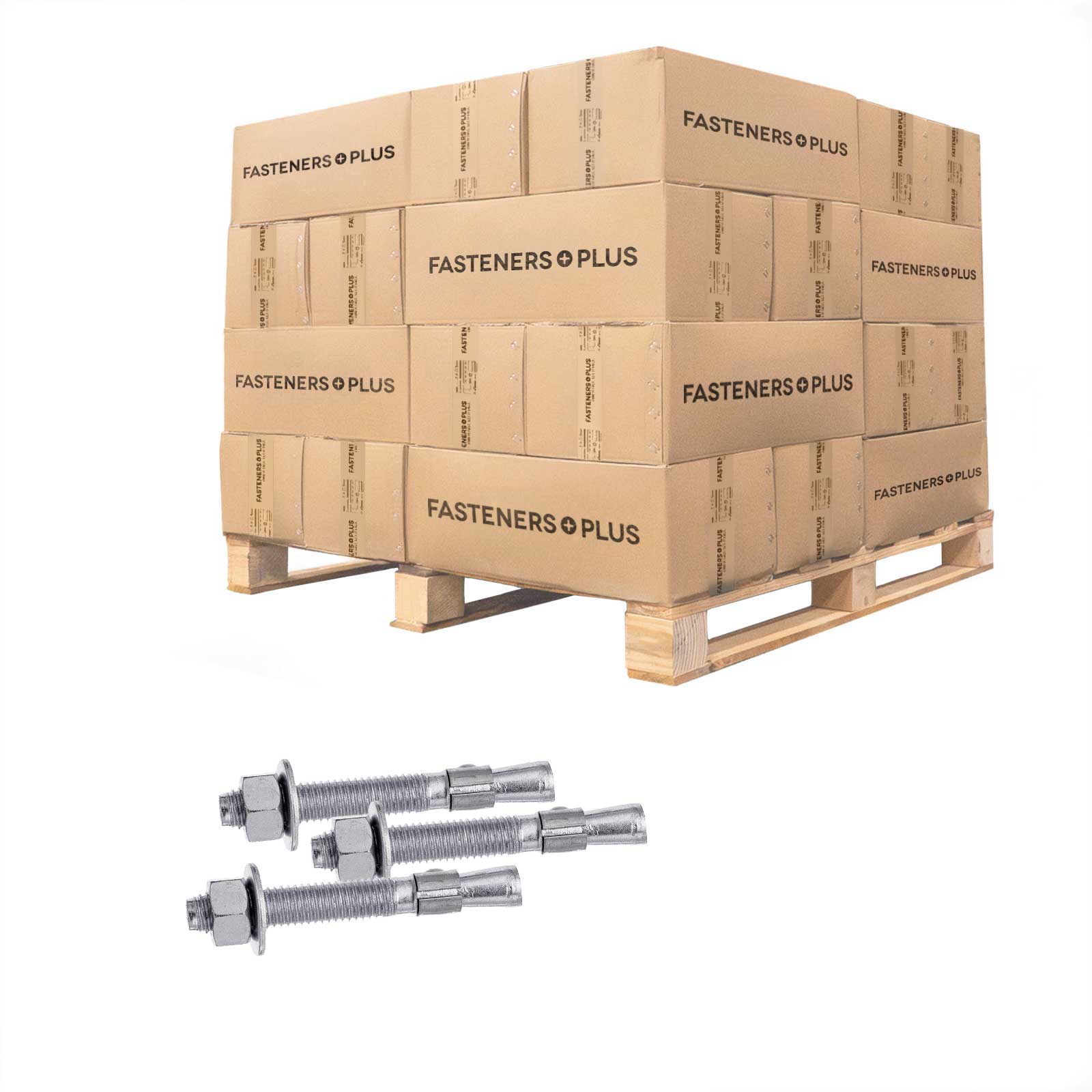 Red Head 1/2" x 2-3/4" Trubolt Wedge Anchor - 304 Stainless Steel | Qty. 6,600 (Pallet)