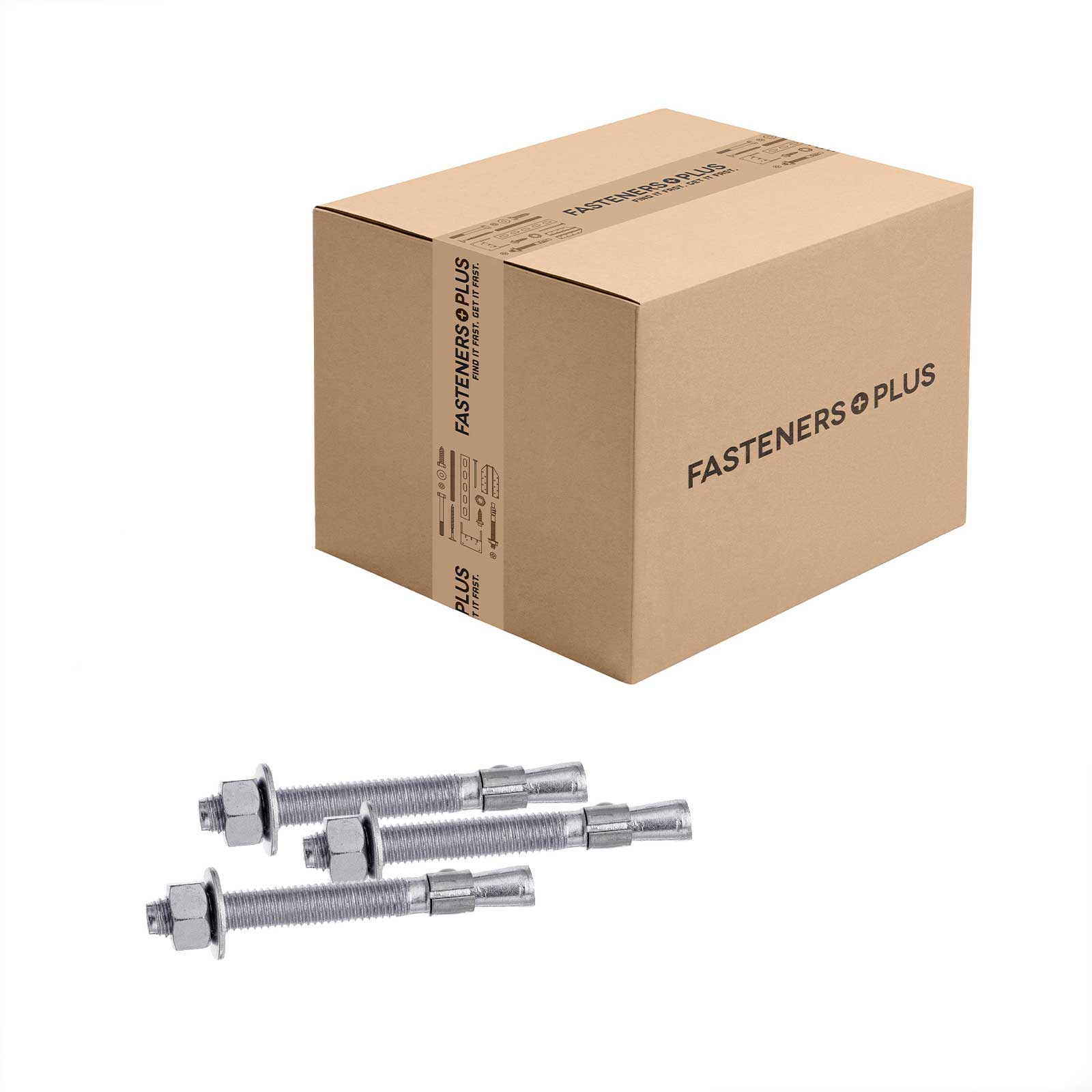 Red Head 1/2" x 3-3/4" Trubolt Wedge Anchor - 304 Stainless Steel | Qty. 150 (Carton)