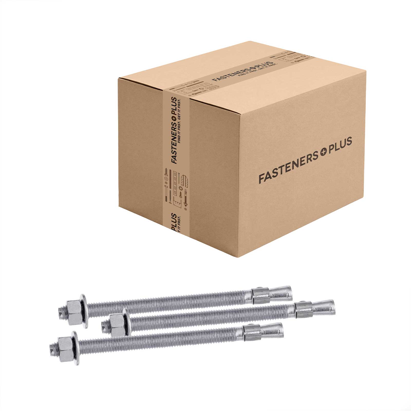 Red Head 1/2" x 7" Trubolt Wedge Anchor - 304 Stainless Steel | Qty. 150 (Carton)