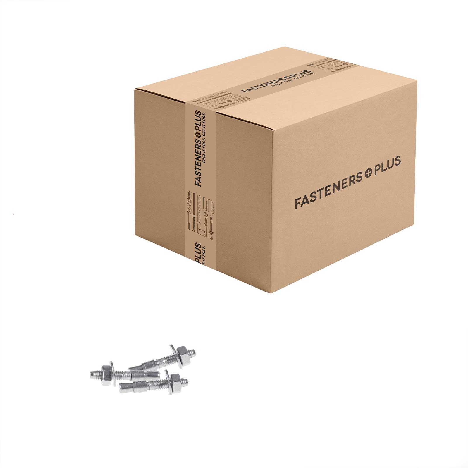 Red Head 1/4" x 1-3/4" Trubolt Wedge Anchor - 304 Stainless Steel | Qty. 1,000 (Carton)