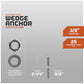 wedge anchor specifications, nut and washer come assembled saving you time