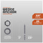 wedge anchor specifications, nut and washer come assembled saving you time