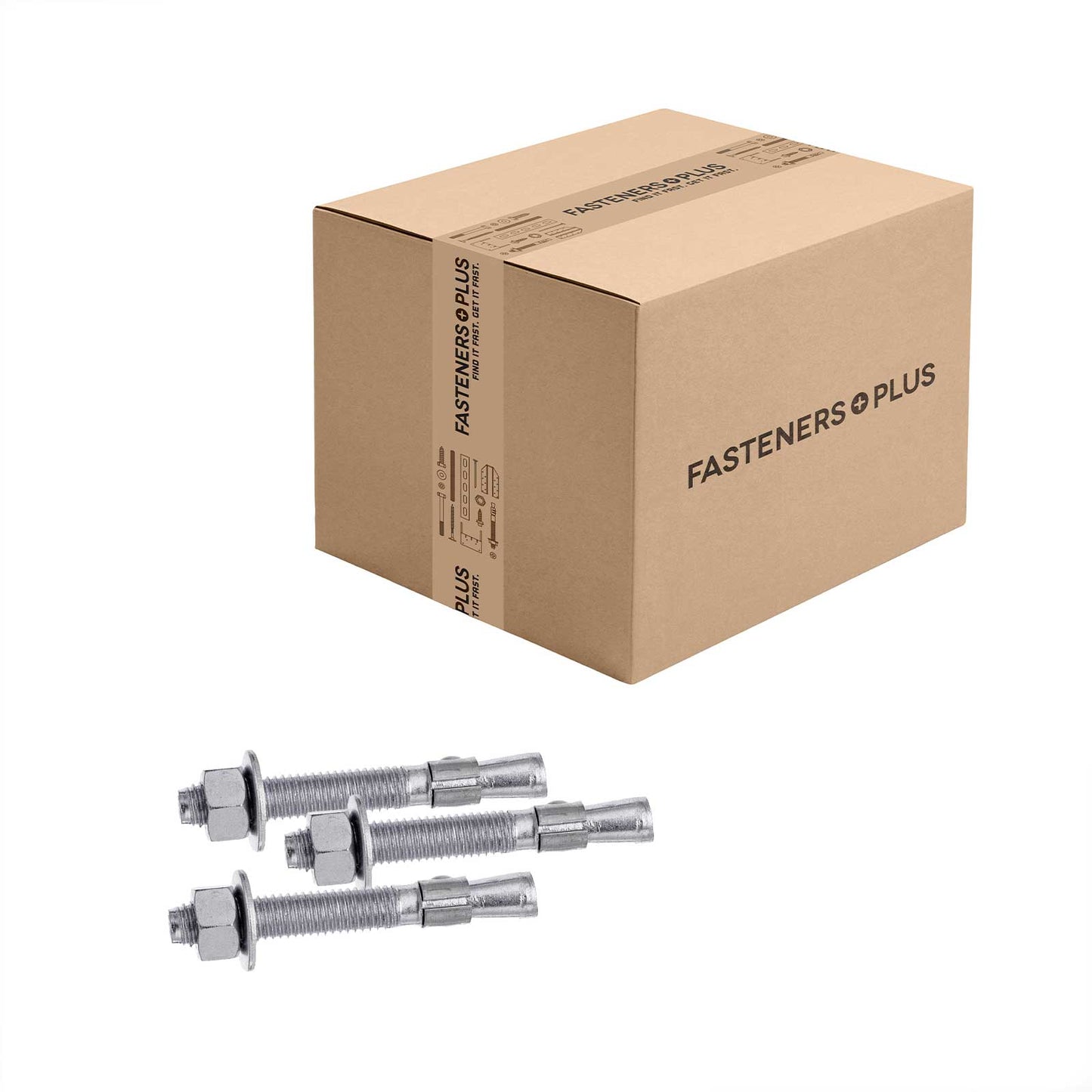 Red Head 5/8" x 3-1/2" Trubolt Wedge Anchor - 304 Stainless Steel | Qty. 100 (Carton)