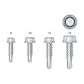 Simpson X1B1016-4K #10 x 1" Strong-Drive Self-Drilling Screw - Clear Zinc Coating - Loose - Pkg 4,000 sizing