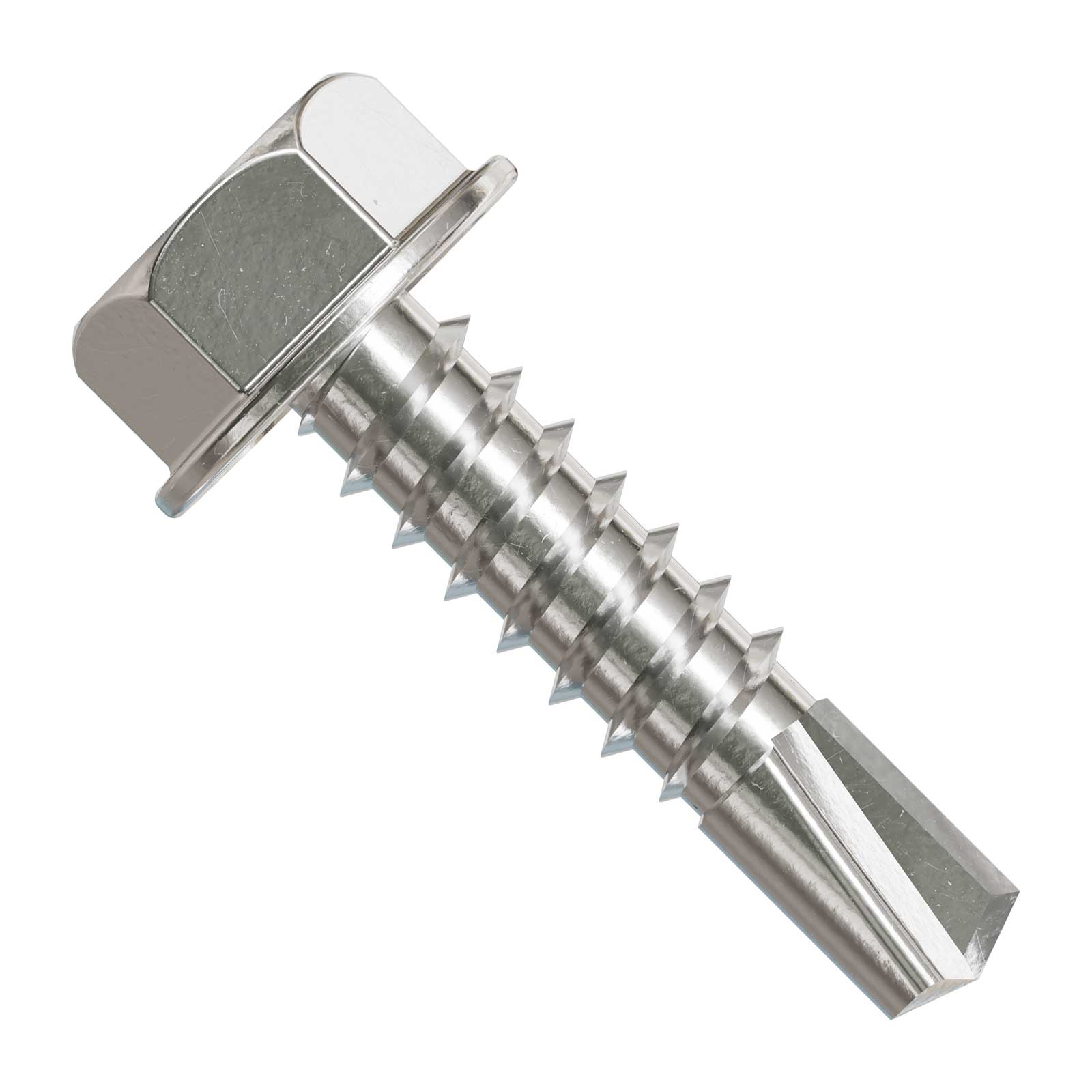 Simpson X34B1016-5K #10 x 3/4" Strong-Drive Self-Drilling Screw - Clear Zinc Coating - Loose - Pkg 5,000