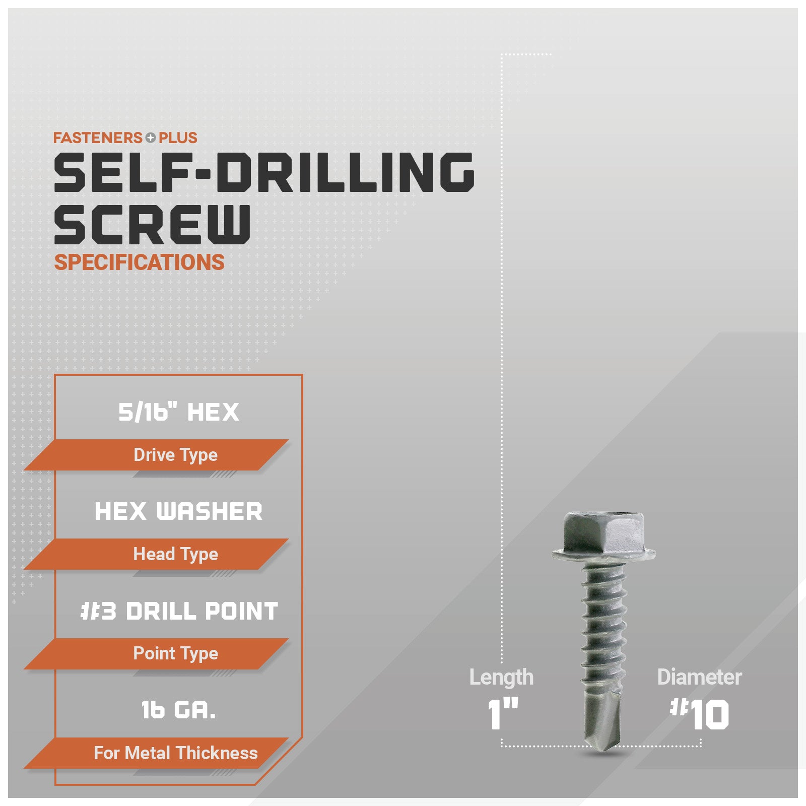 self-drilling screw specfications