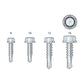 Simpson XQ1B1214-3.5K #12 x 1" Strong-Drive Self-Drilling Screw - Loose - Quik Guard Coating - Pkg 3,500 Sizing